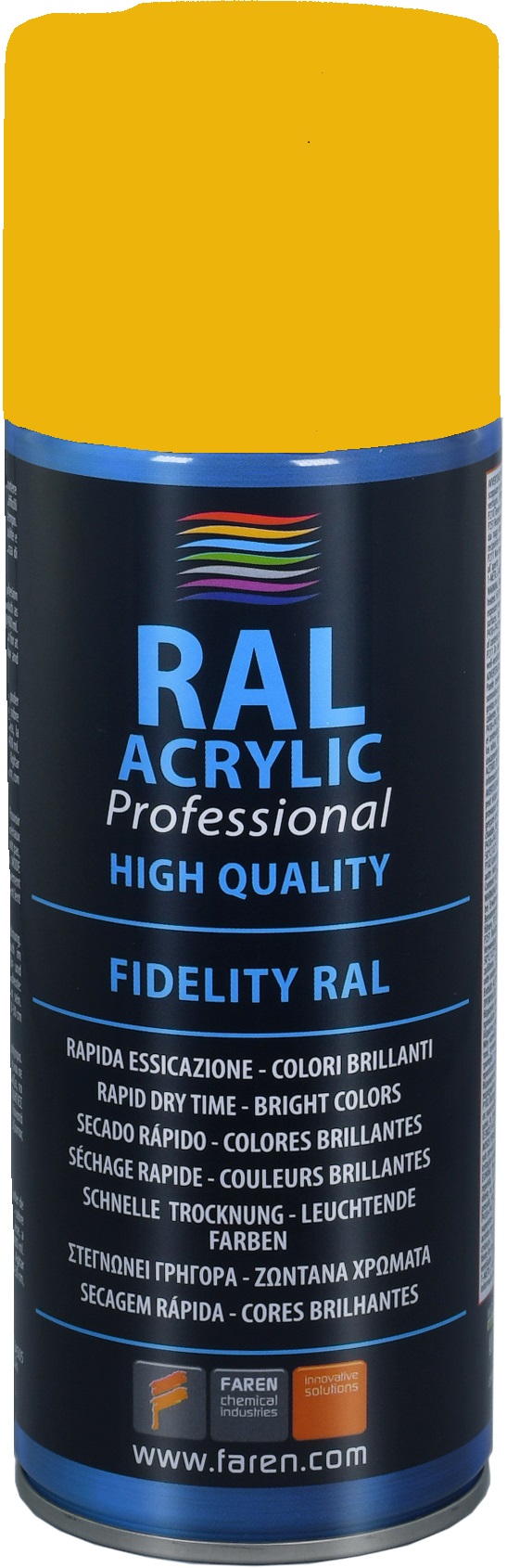 Spray pintura 100% acrílica RAL 1003 AMARILLO SEÑALES