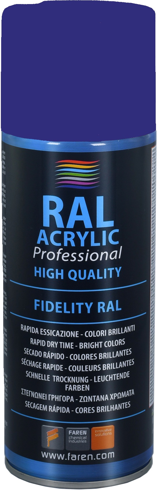 Spray pintura 100% acrílica RAL 5002 AZUL ULTRAMAR