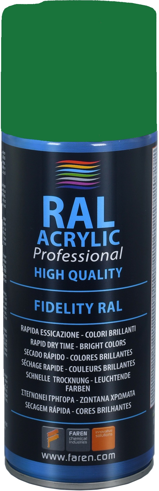 Spray pintura 100% acrílica RAL 6001 VERDE ESMERALDA