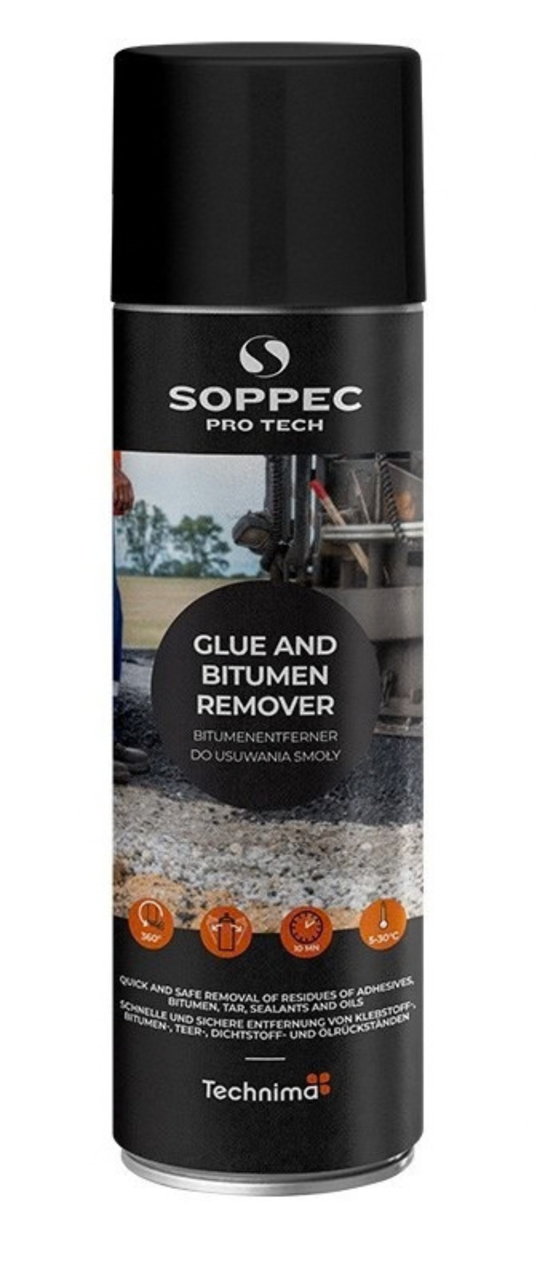 DISOLVENTE DE ADHESIVOS Y ALQUITRÁN SOPPEC - GLUE AND BITUMEN REMOVER SPRAY