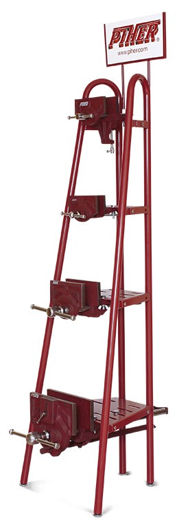 Expositor de tornillos de banco