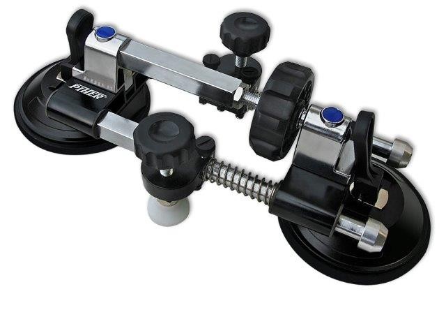 Ventosa doble con husillo