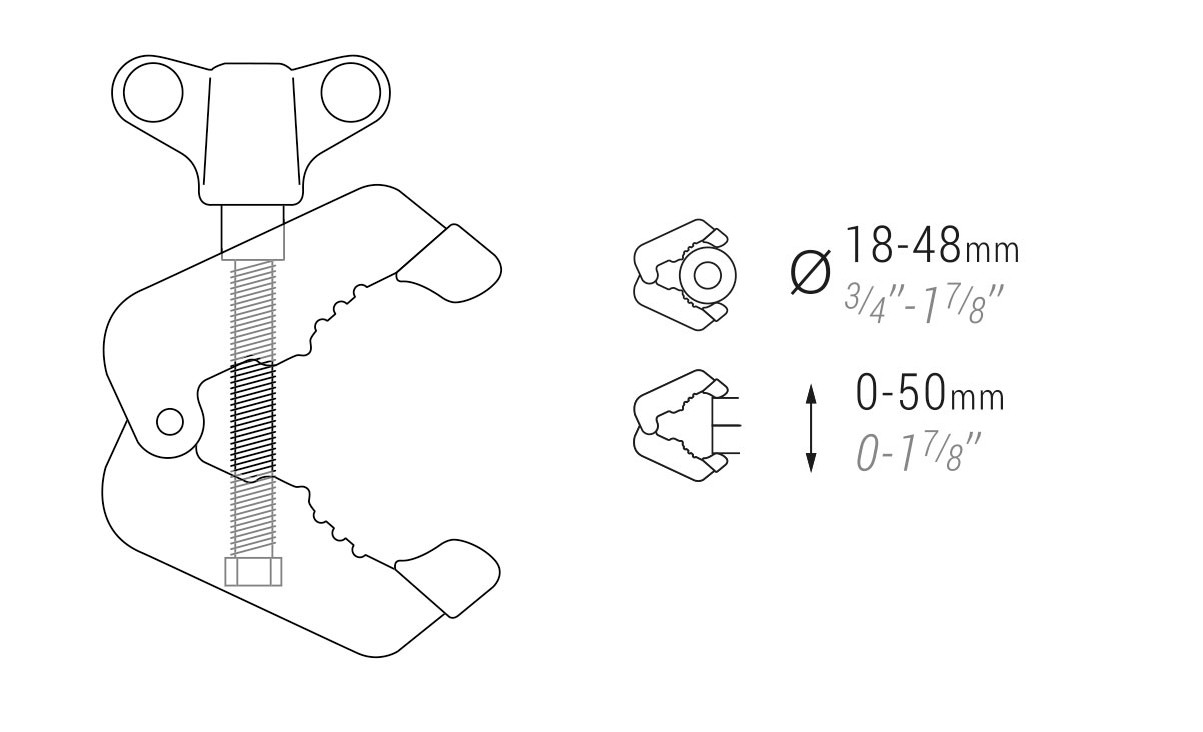 PINZA ACCESORIO PUNTALES MULTICLAMP