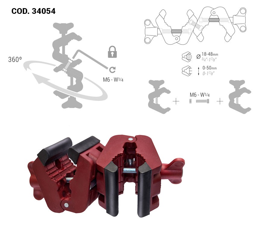 PINZA MULTICLAMP DOBLE