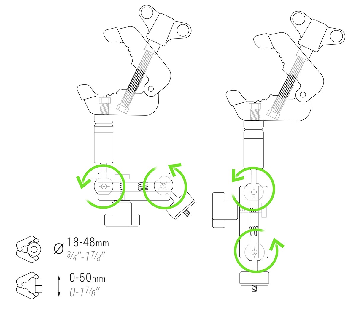 PINZA SOPORTE UNIVERSAL MULTIUSOS