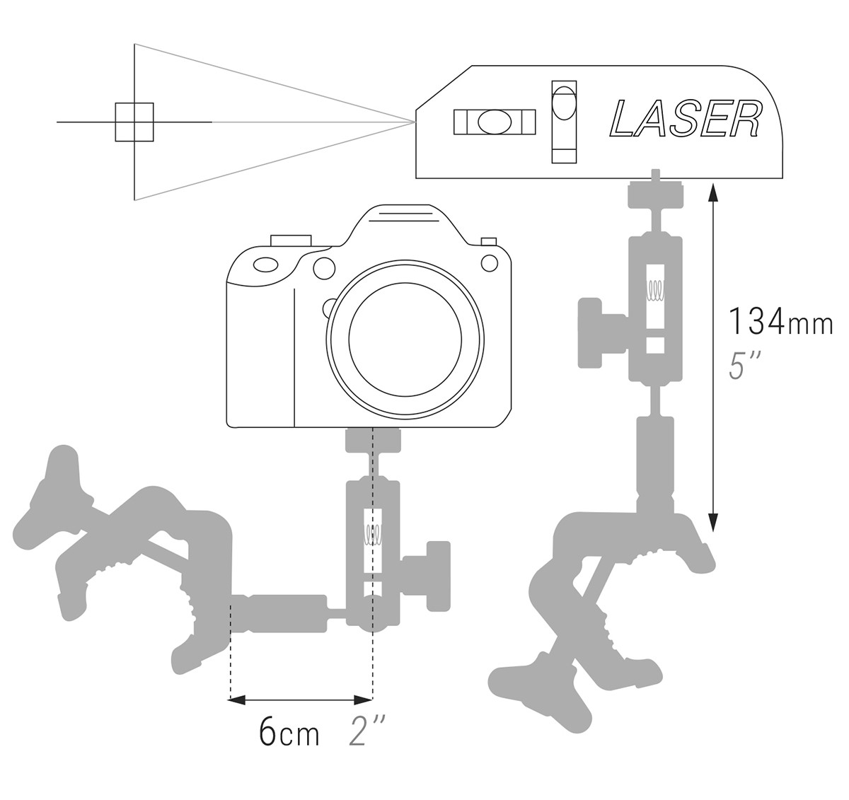 PINZA SOPORTE UNIVERSAL MULTIUSOS