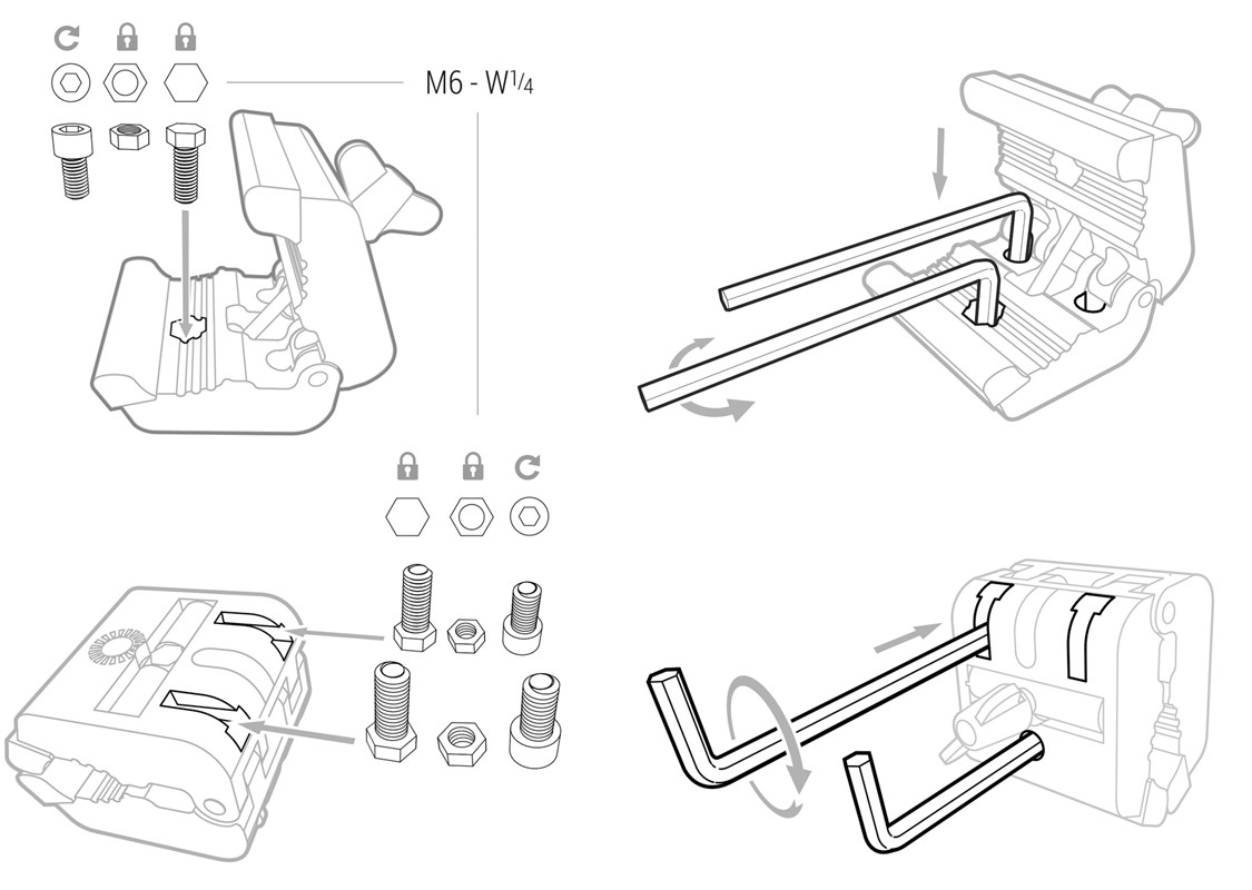 PINZA SOPORTE UNIVERSAL MULTIUSOS