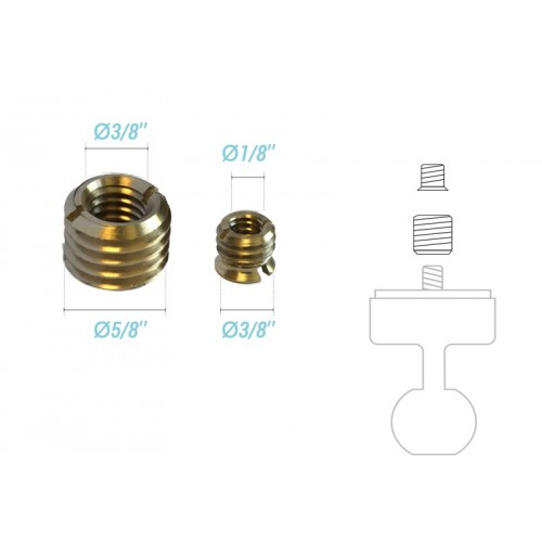 ACCESORIO ADAPTADOR ROSCA 3/8