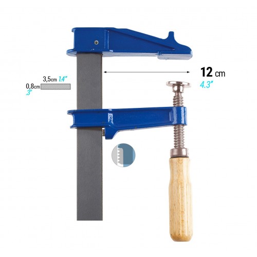 Tornillo de apriete Mango Madera 