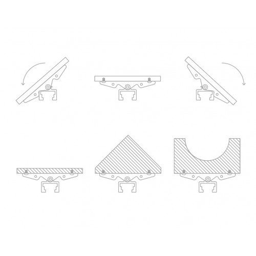SET DE ZAPATAS PIVOTANTES PARA TORNILLO APRIETE PRL 400