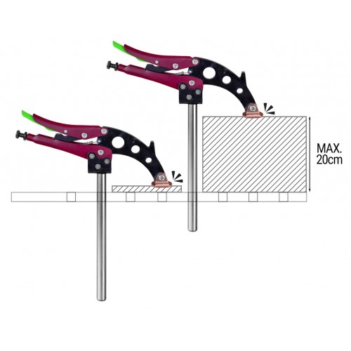 TGA · Grapa Autoajustable de mesa