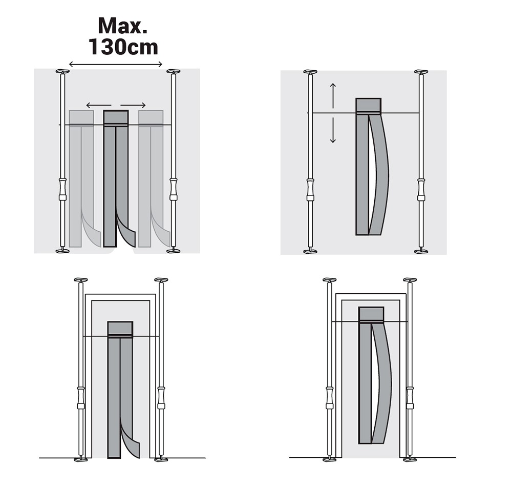 Kit Puerta Magnética Anti Polvo