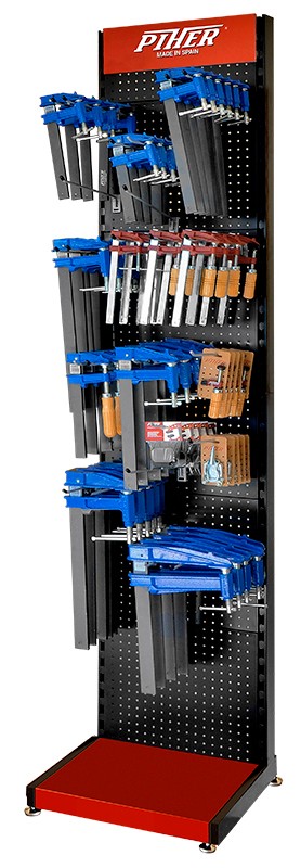 Expositor tornillos de apriete lineal 50 cm.