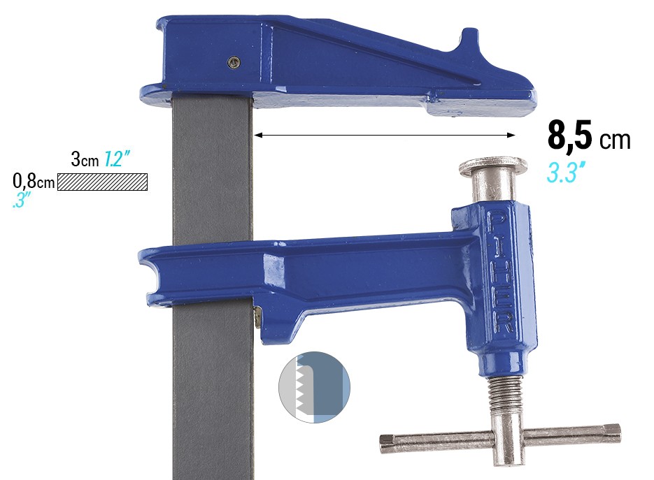 Tornillo de apriete sistema émbolo