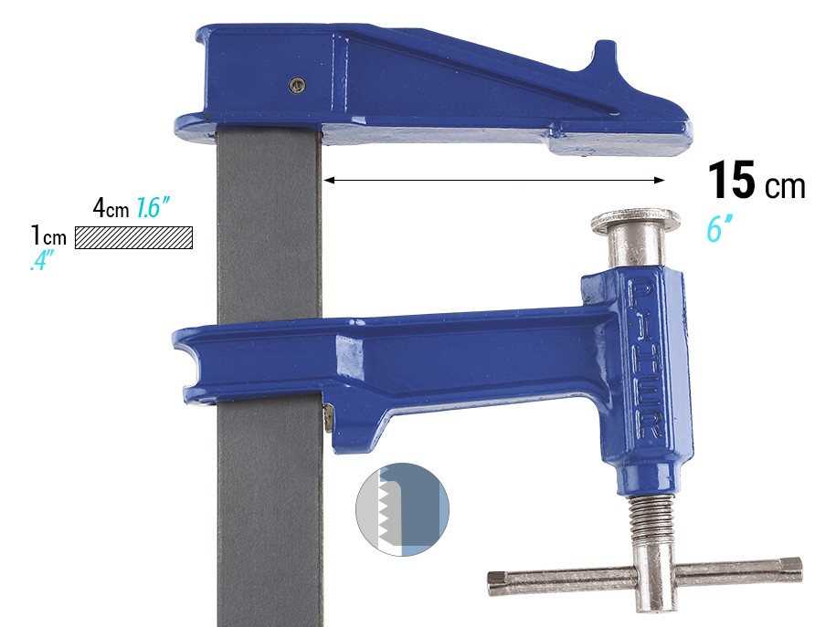 Tornillo de apriete sistema émbolo