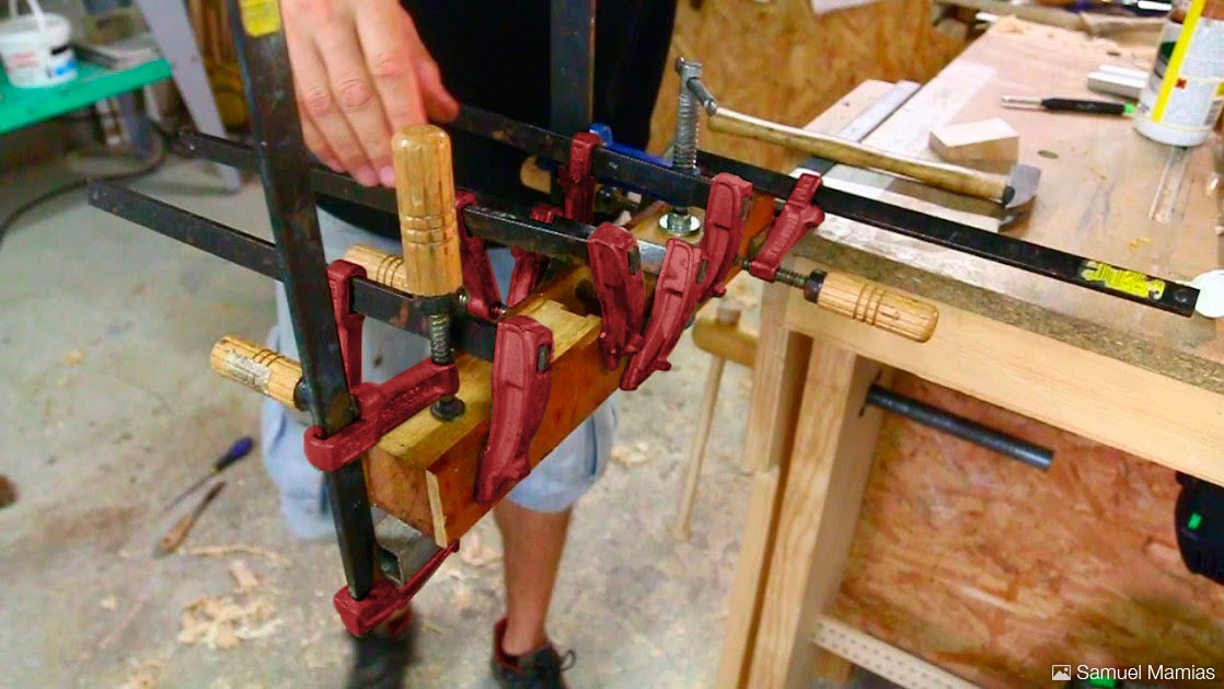 Tornillo apriete Marqueteria Mango Madera