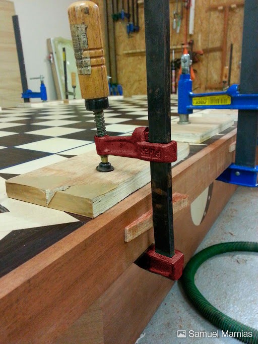 Tornillo apriete Marqueteria Mango Madera