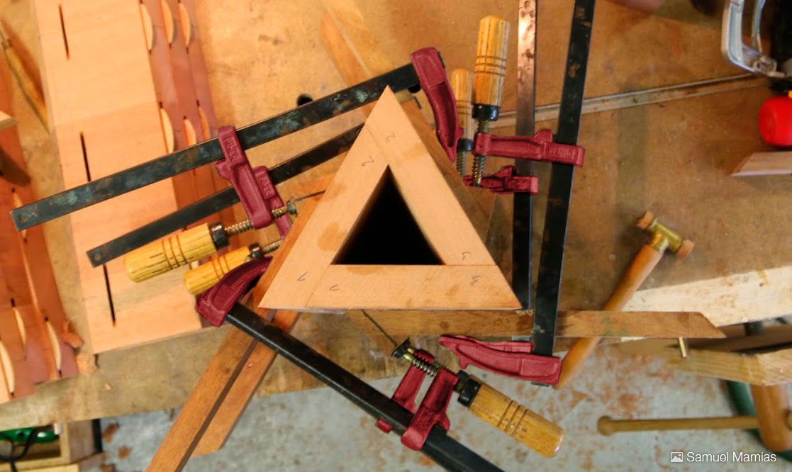 Tornillo apriete Marqueteria Mango Madera