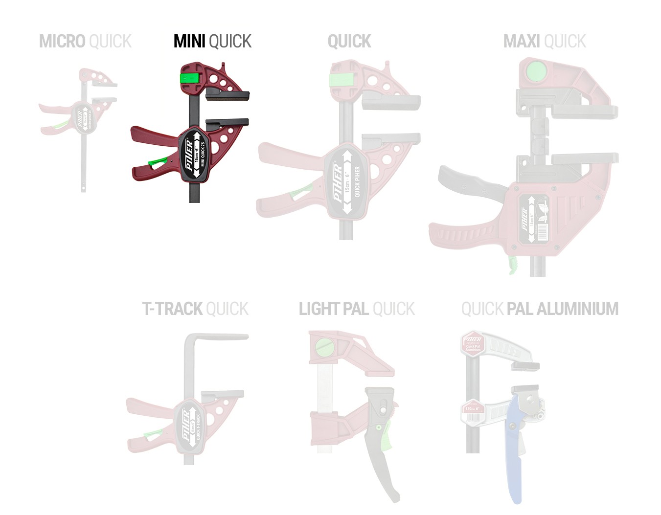 TORNILLO APRIETE LIGERO MINI QUICK PIHER