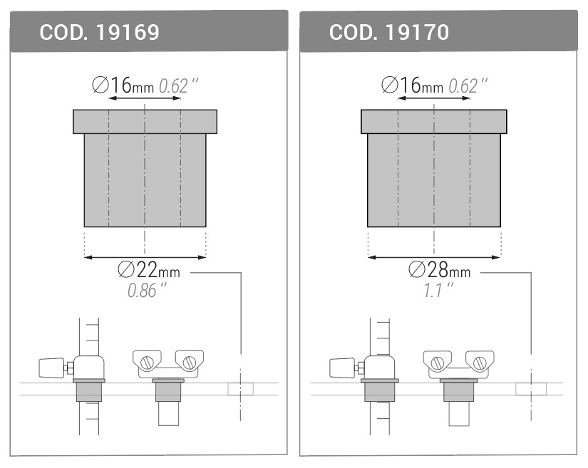 TCP - Casquillo adaptador
