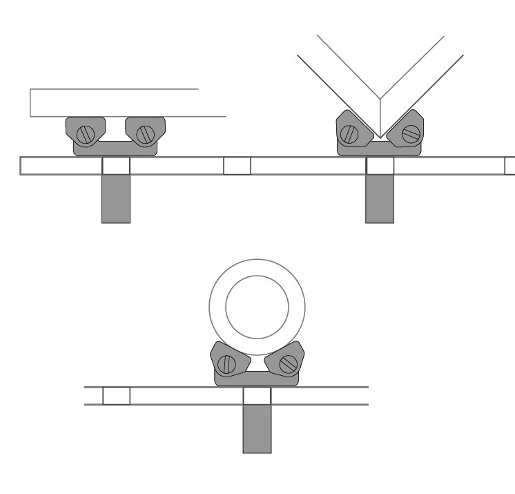 TCP- Adaptador para Tubos con barra