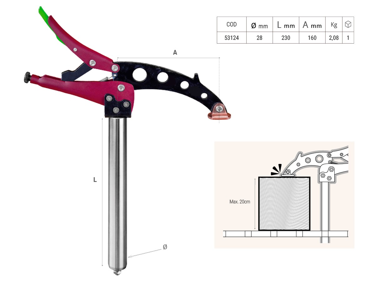 TGA160 - Grapa Autioajustable Rápida