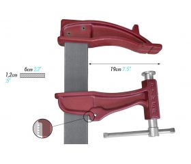 Tornillo de apriete sistema de émbolo gran potencia