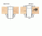 TCP - Casquillo adaptador para Bancos de Madera