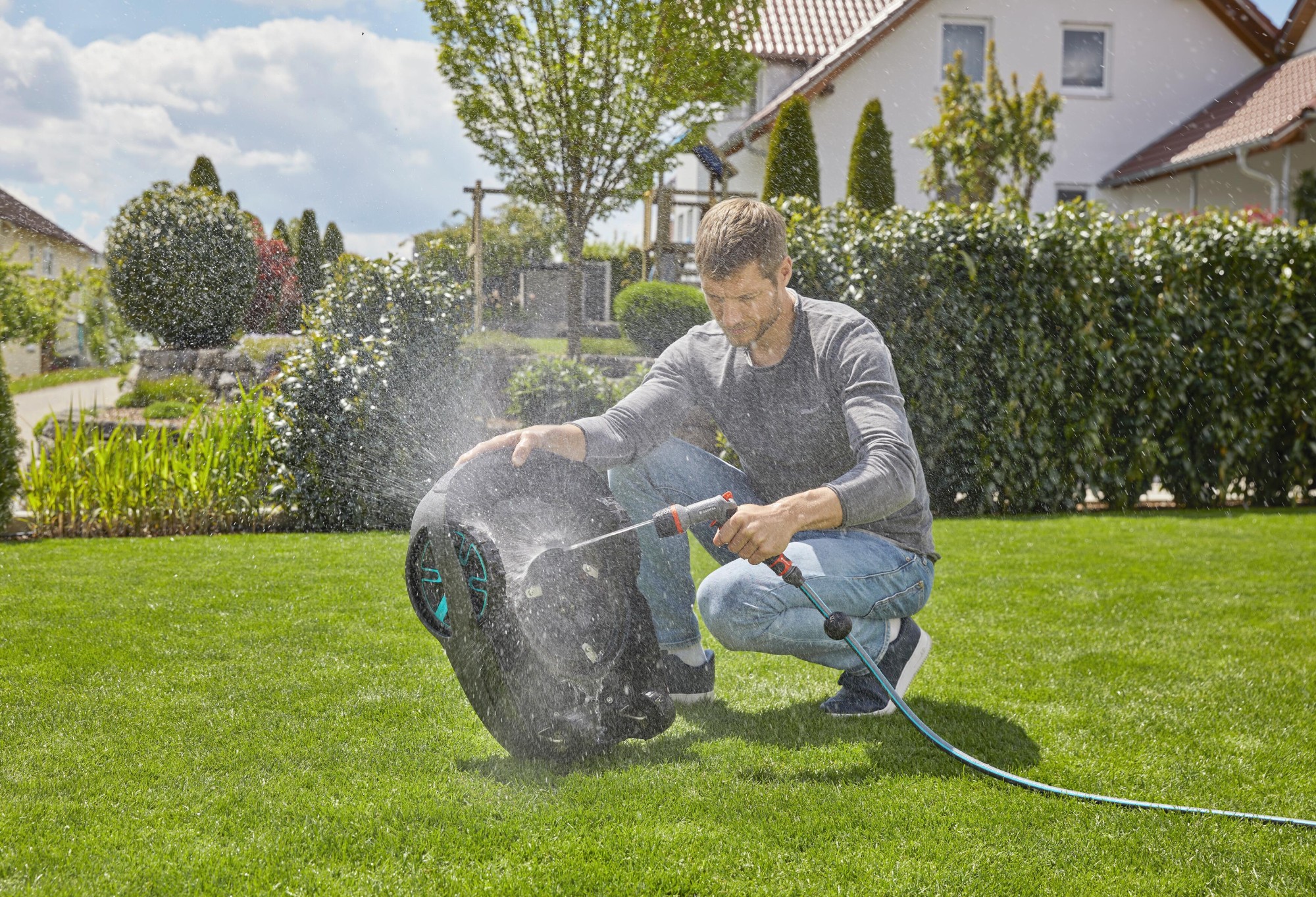 Set robot cortacésped smart SILENO city 500 m²