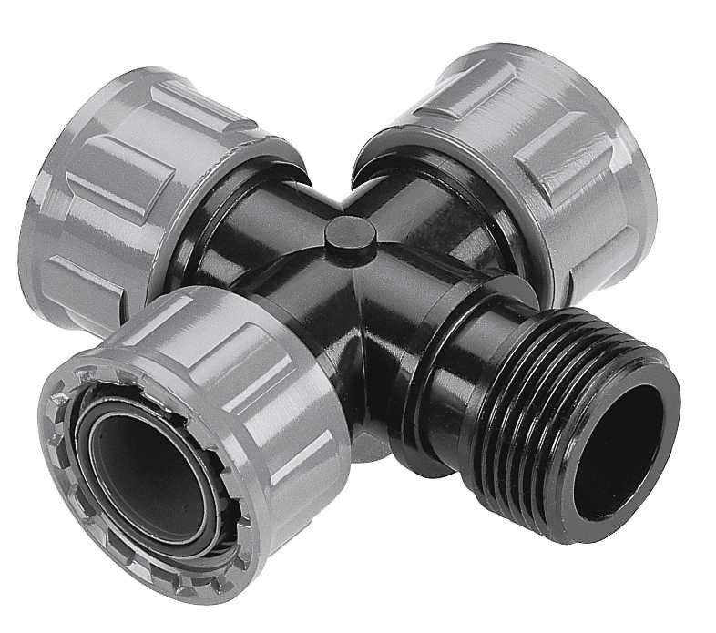 Pieza en cruz para válvula GARDENA