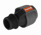 Conector de 25 mm y rosca macho de 1