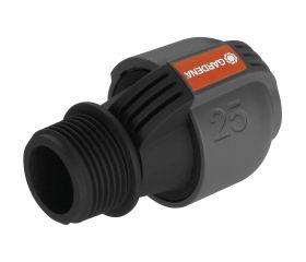 Conector de 25 mm y rosca macho de 1