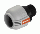 Conector de 32 mm y rosca macho de 1