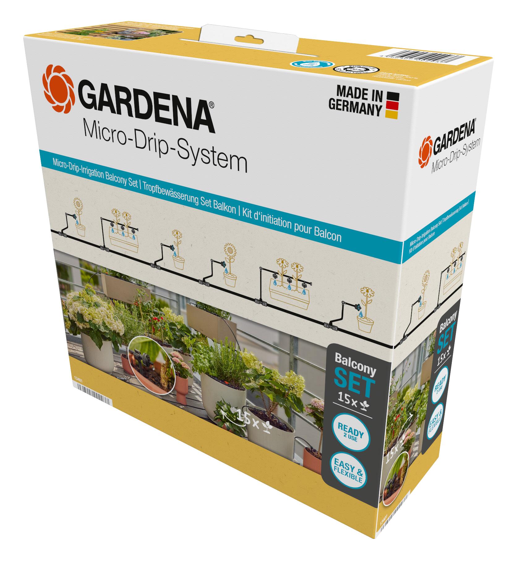 Set Balcones Micro-Drip ​(15 plantas)​