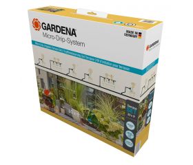 Conjunto de terraza de riego por micro-drip (30 plantas)