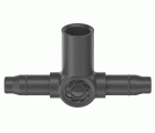 Junta T para boquillas de pulverización / cabezales de goteo de línea final 4.6 mm (3/16 