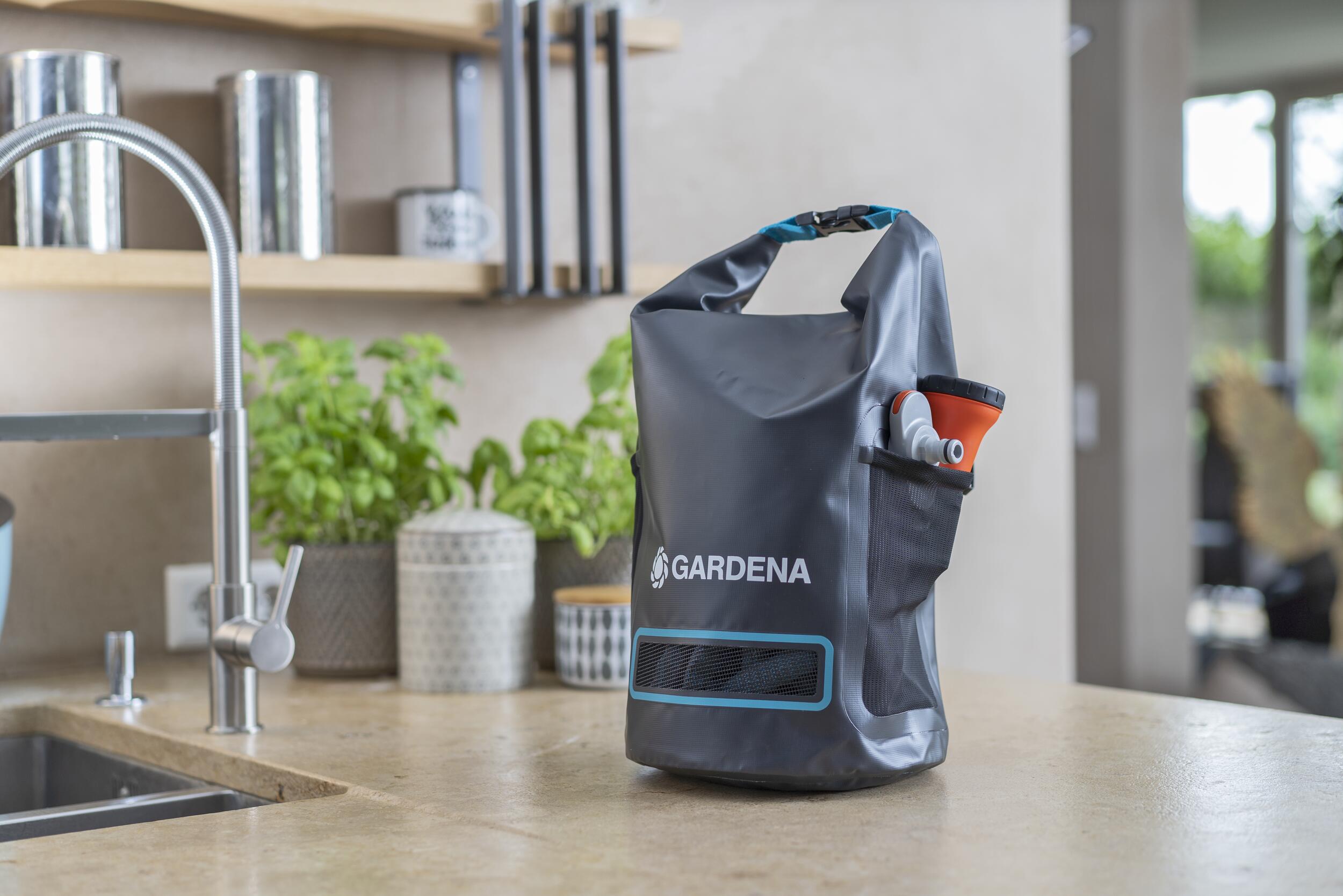 Manguera textil liano ™ 10 m con conector de grifo para grifos interiores establecidos, con bolsa de almacenamiento