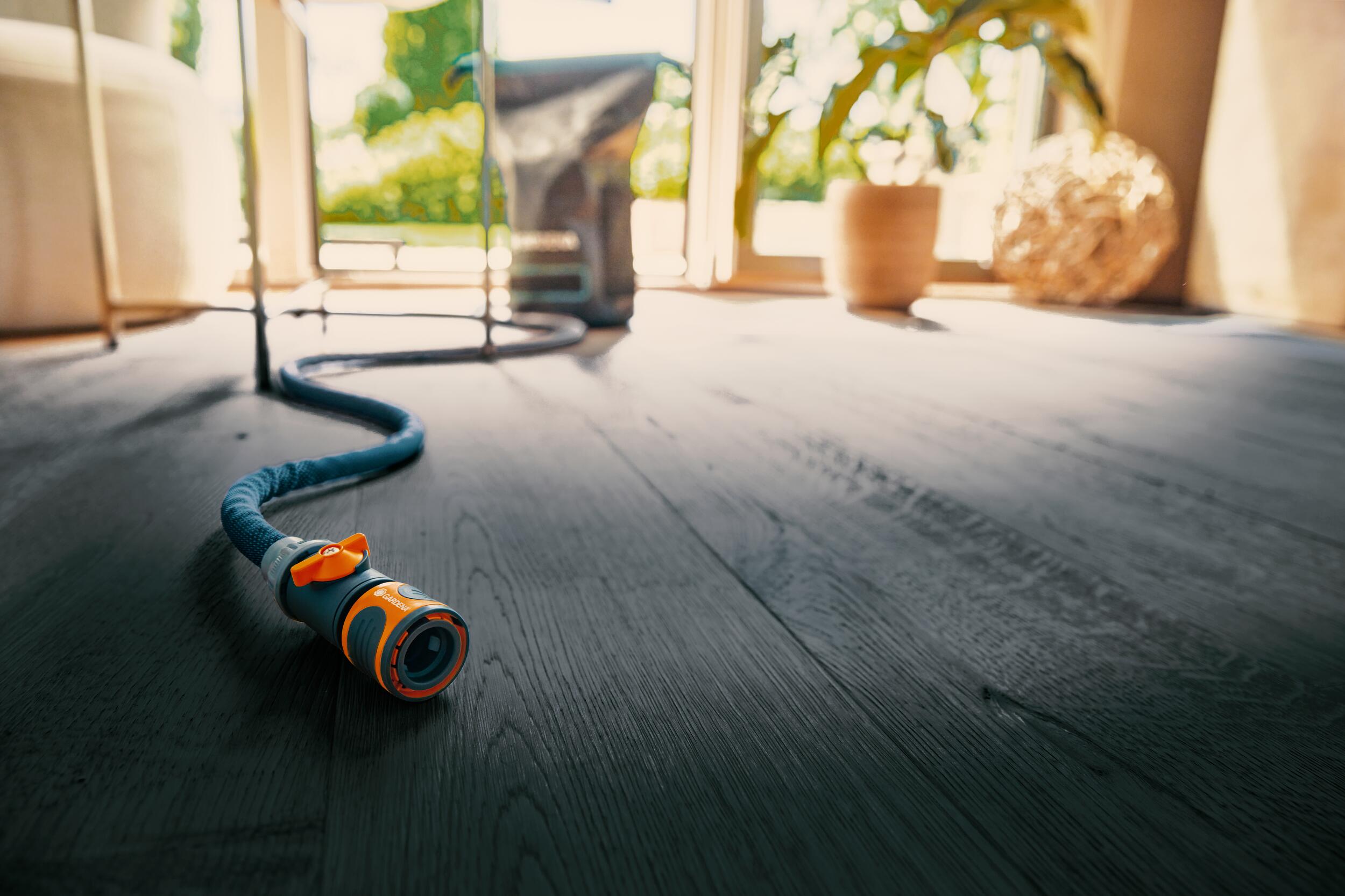 Manguera textil liano ™ 10 m con conector de grifo para grifos interiores establecidos, con bolsa de almacenamiento