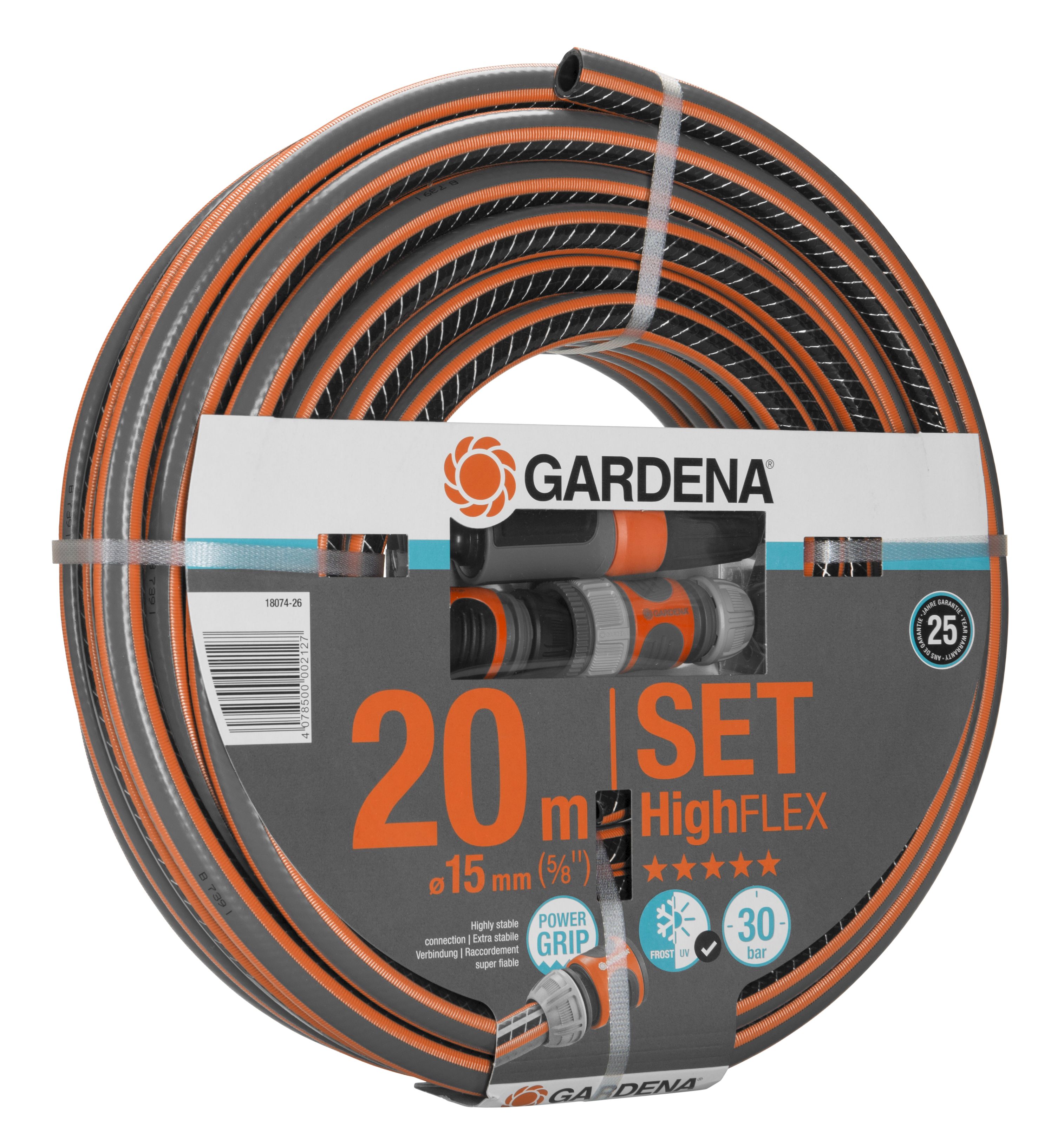 Set Manguera Comfort HighFlex de 20 m y Ø int. 15 mm Equipada