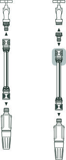 Conector rápido 13 mm (1/2\\\")- 15 mm (5/8\\\"). Blister