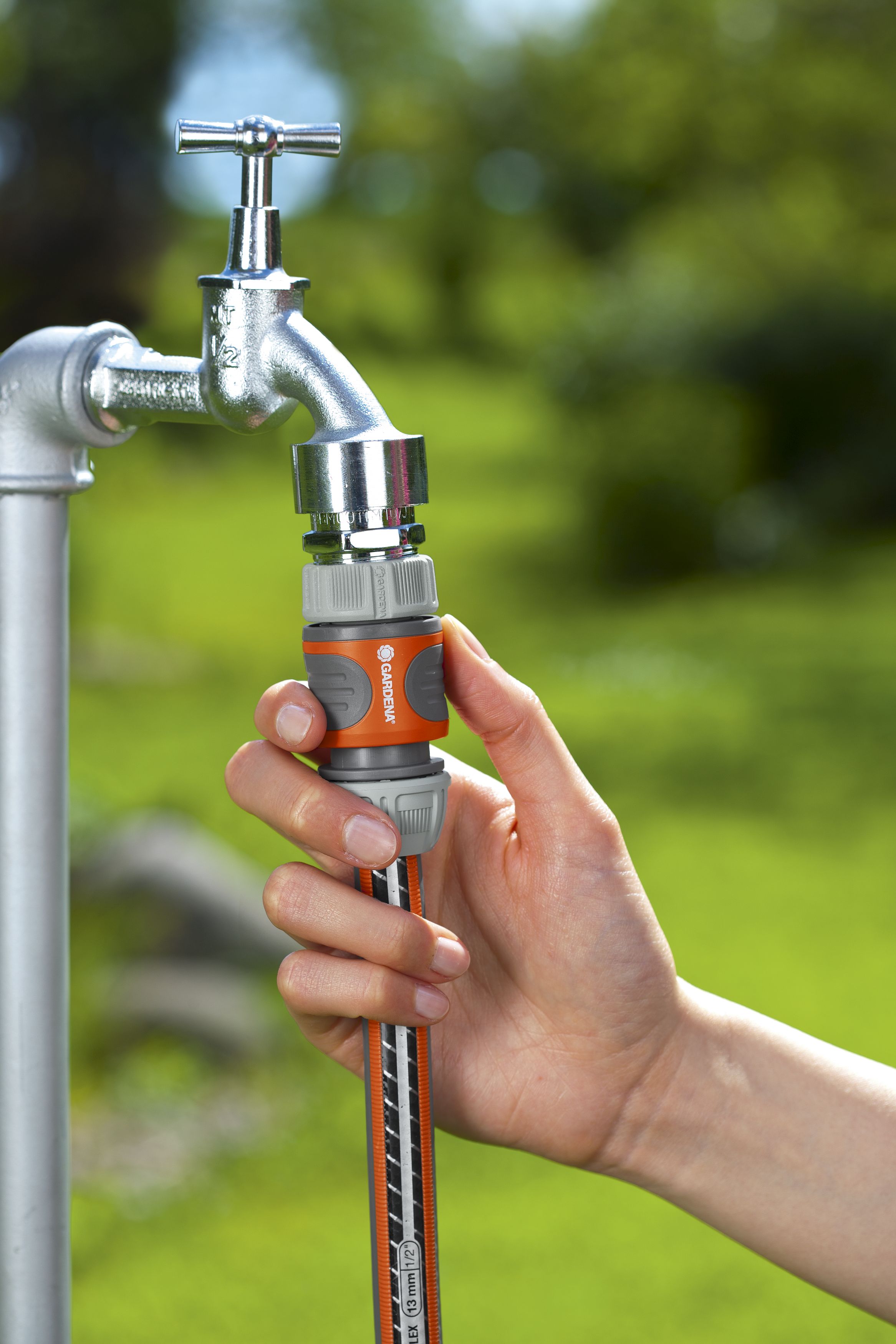 Conector rápido 13 mm (1/2\\\")- 15 mm (5/8\\\"). Blister