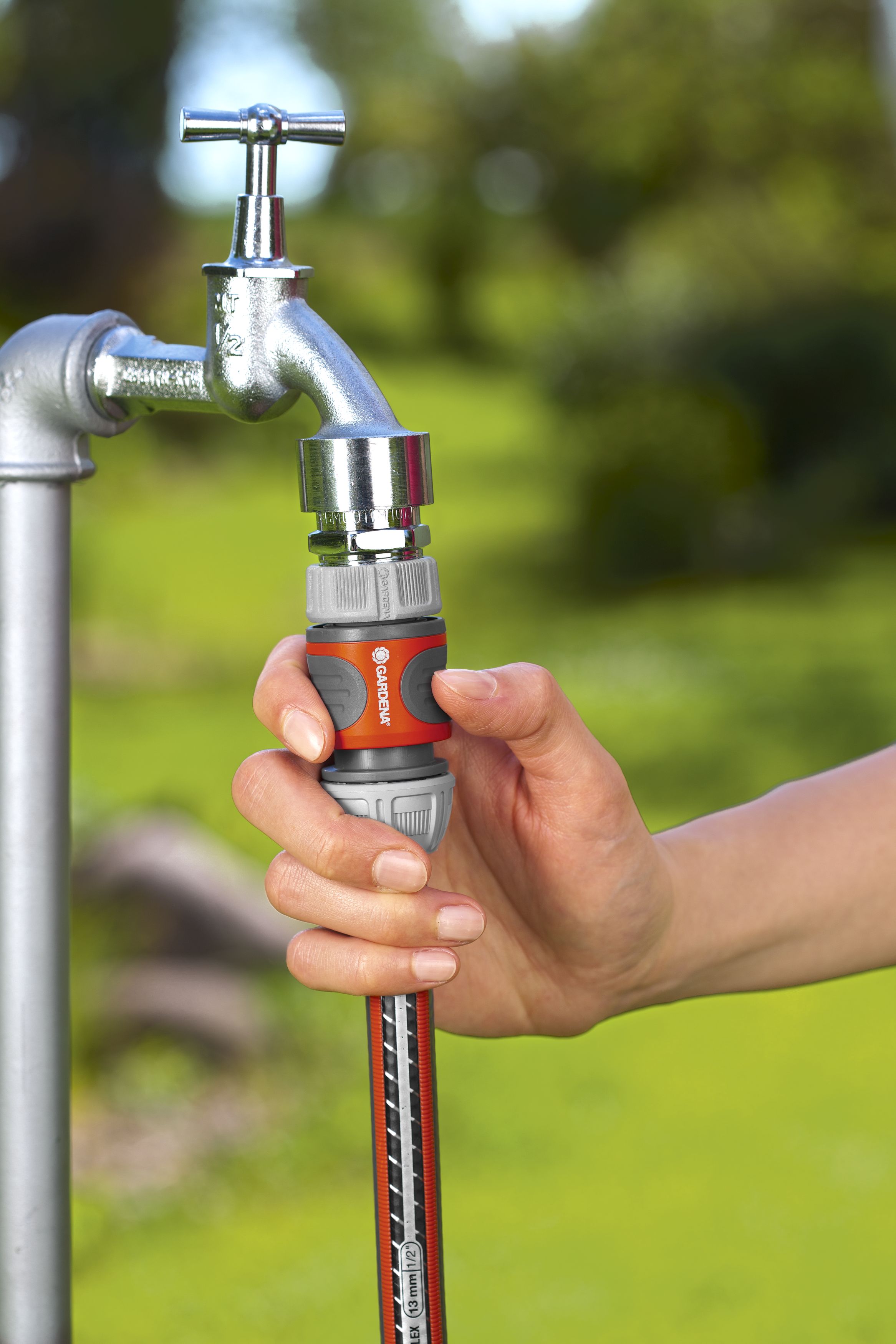 Conector rápido 13 mm (1/2\\\")- 15 mm (5/8\\\"). Blister