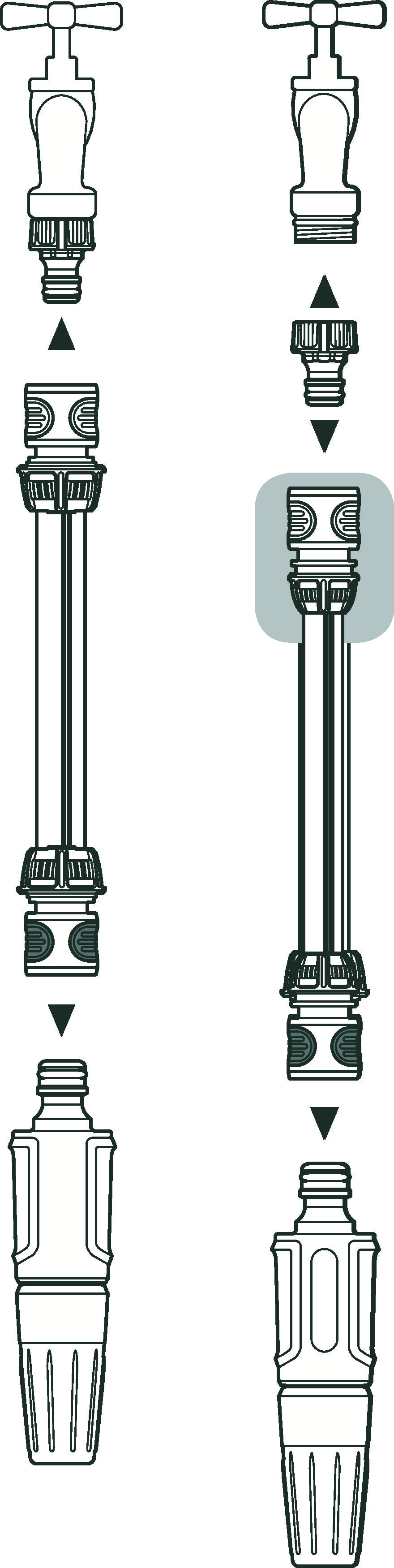 Conector rápido 19 mm (3/4\\\"). Blister