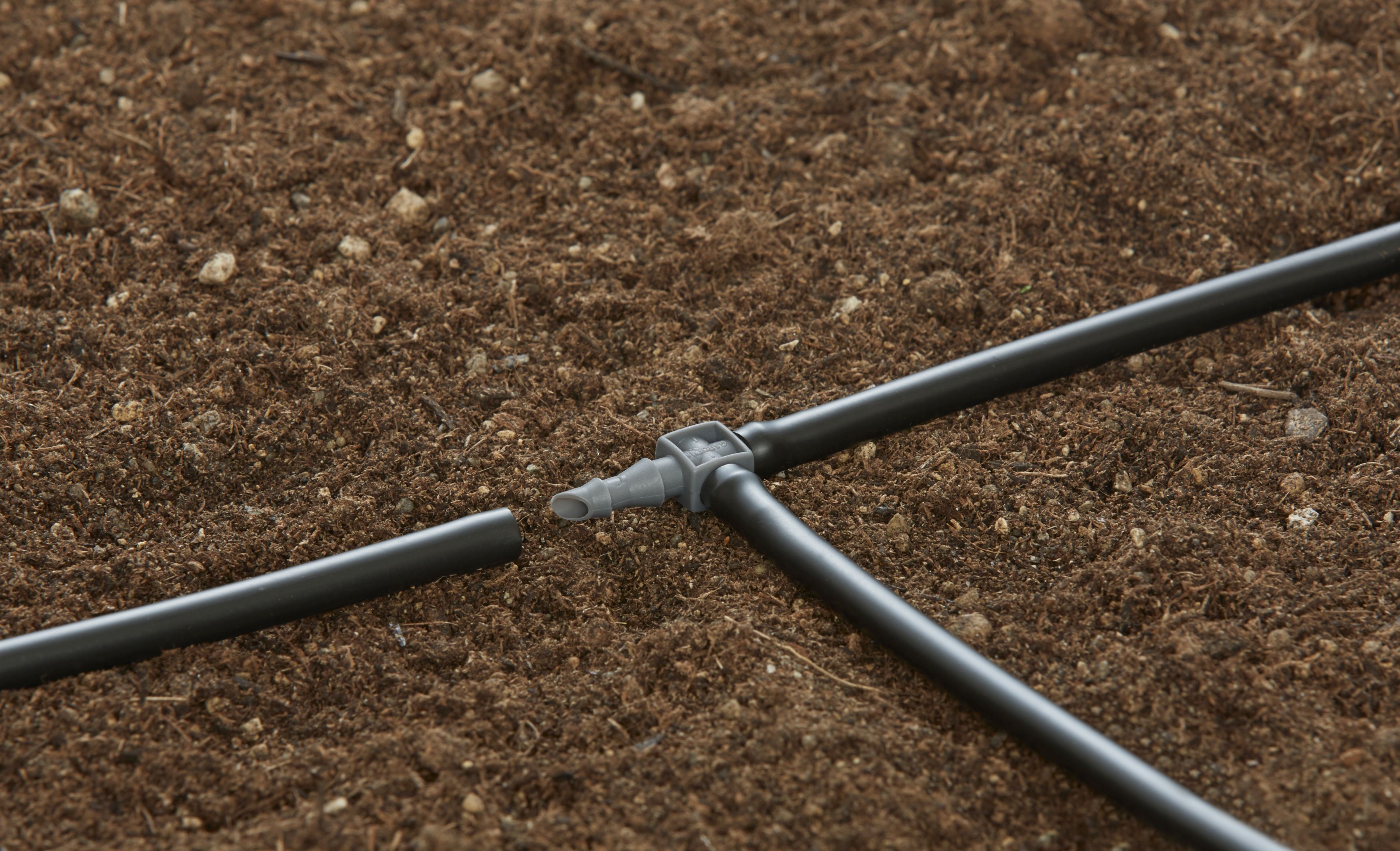 Pieza en cruz 4,6mm (3/16\\\") Conexión Classic. Blister de 10 unidades