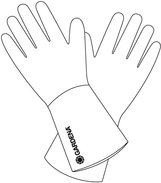 Guantes para agua GARDENA. Talla 7 / S