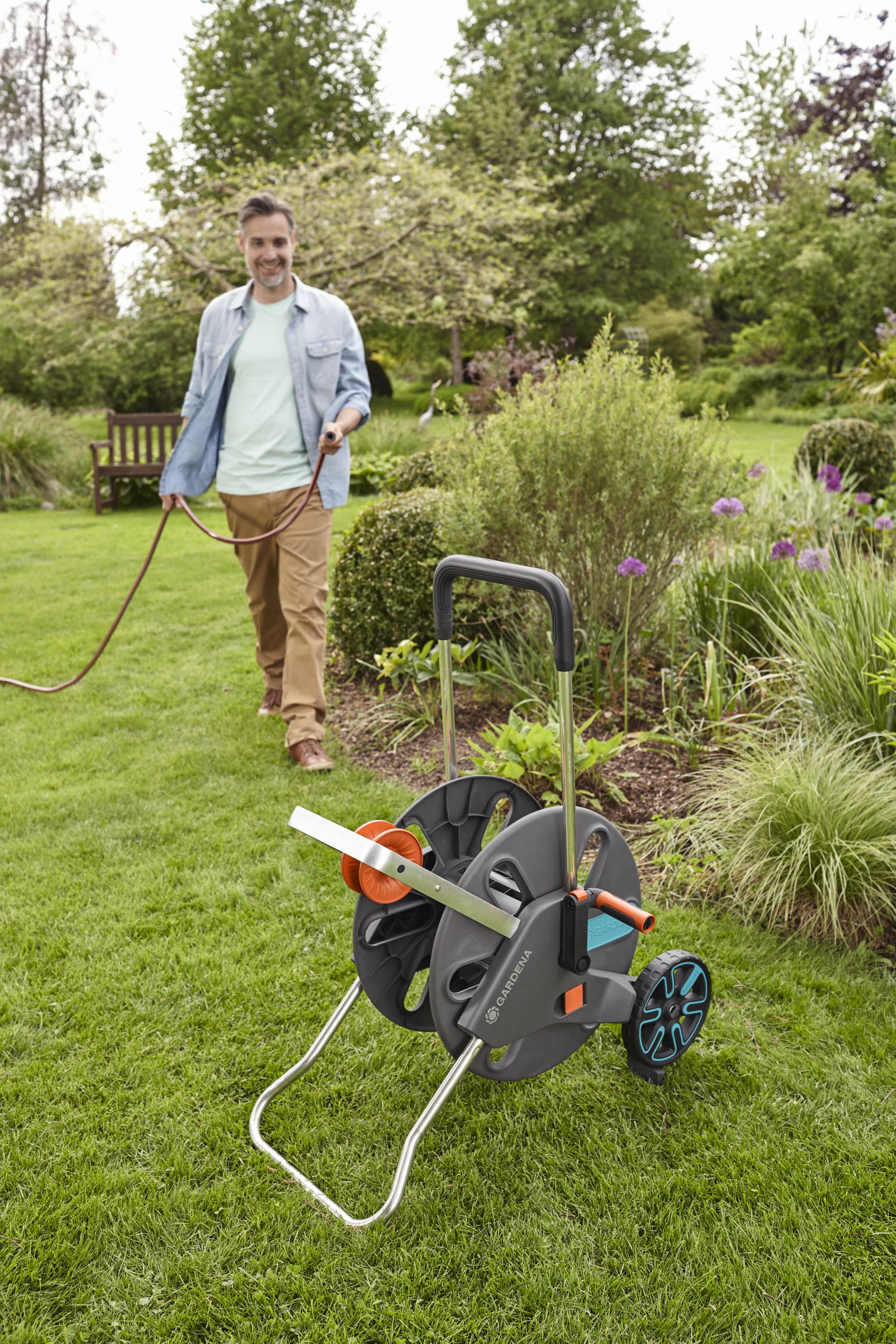 Set carro portamangueras AquaRoll M