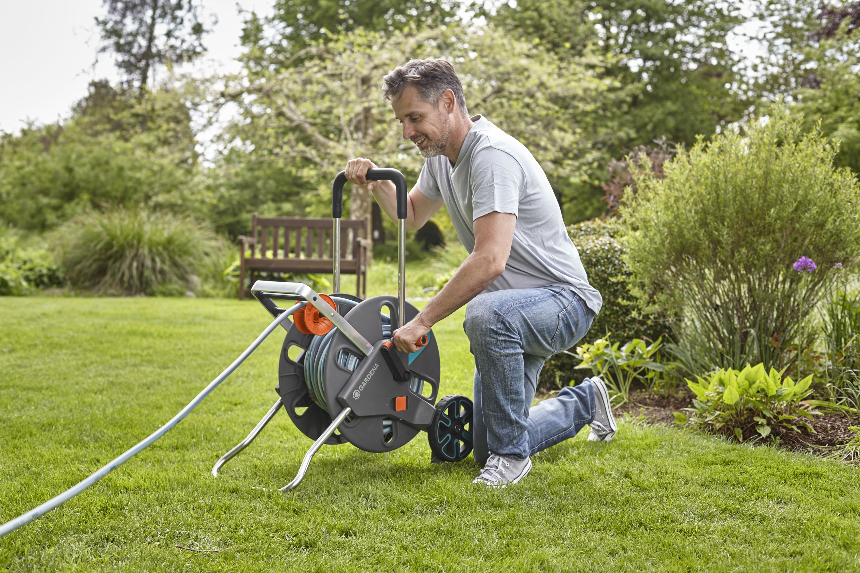 Set carro portamangueras AquaRoll L Easy