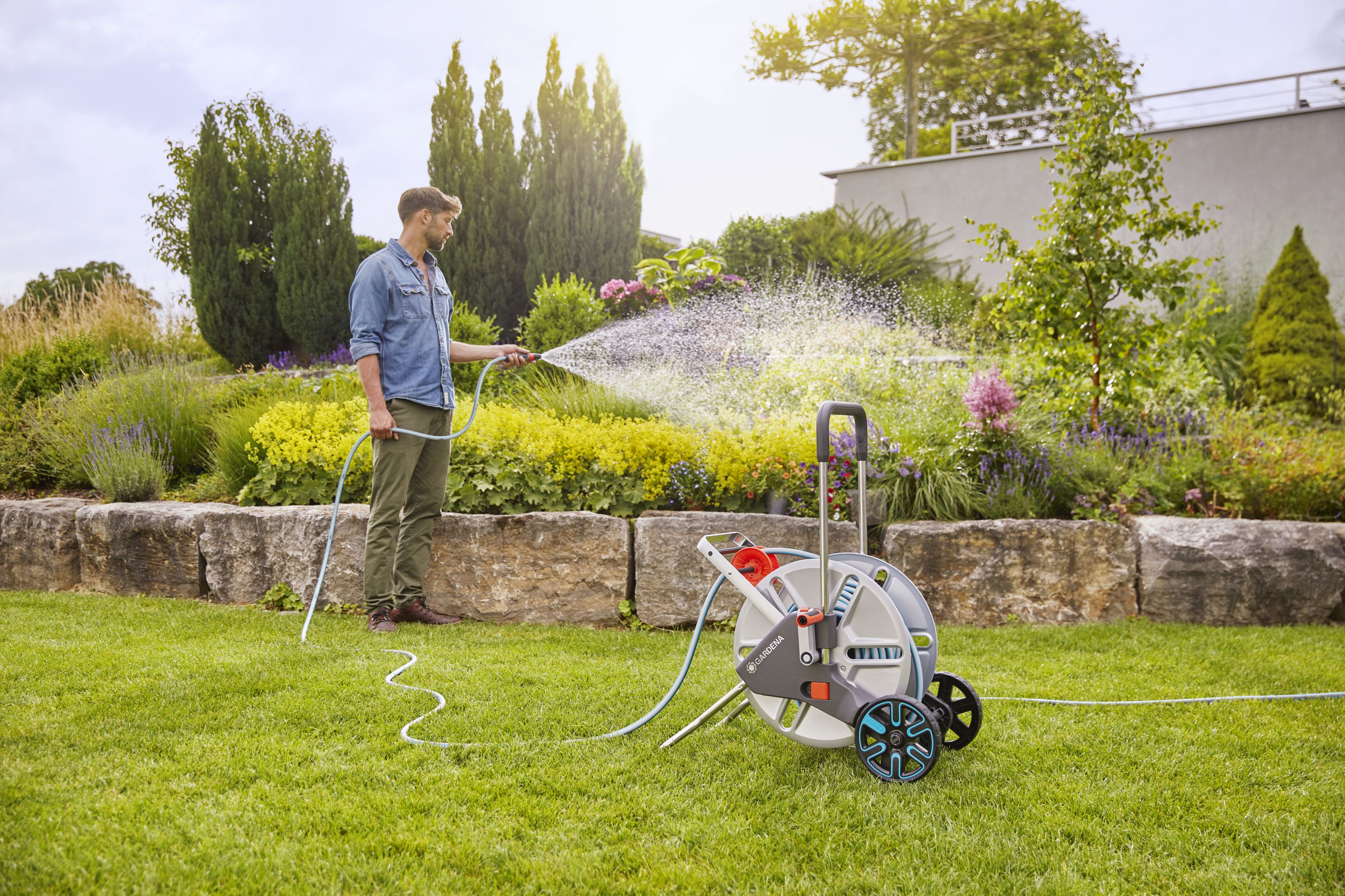 Carro Metal L Easy con manguera de 25 m