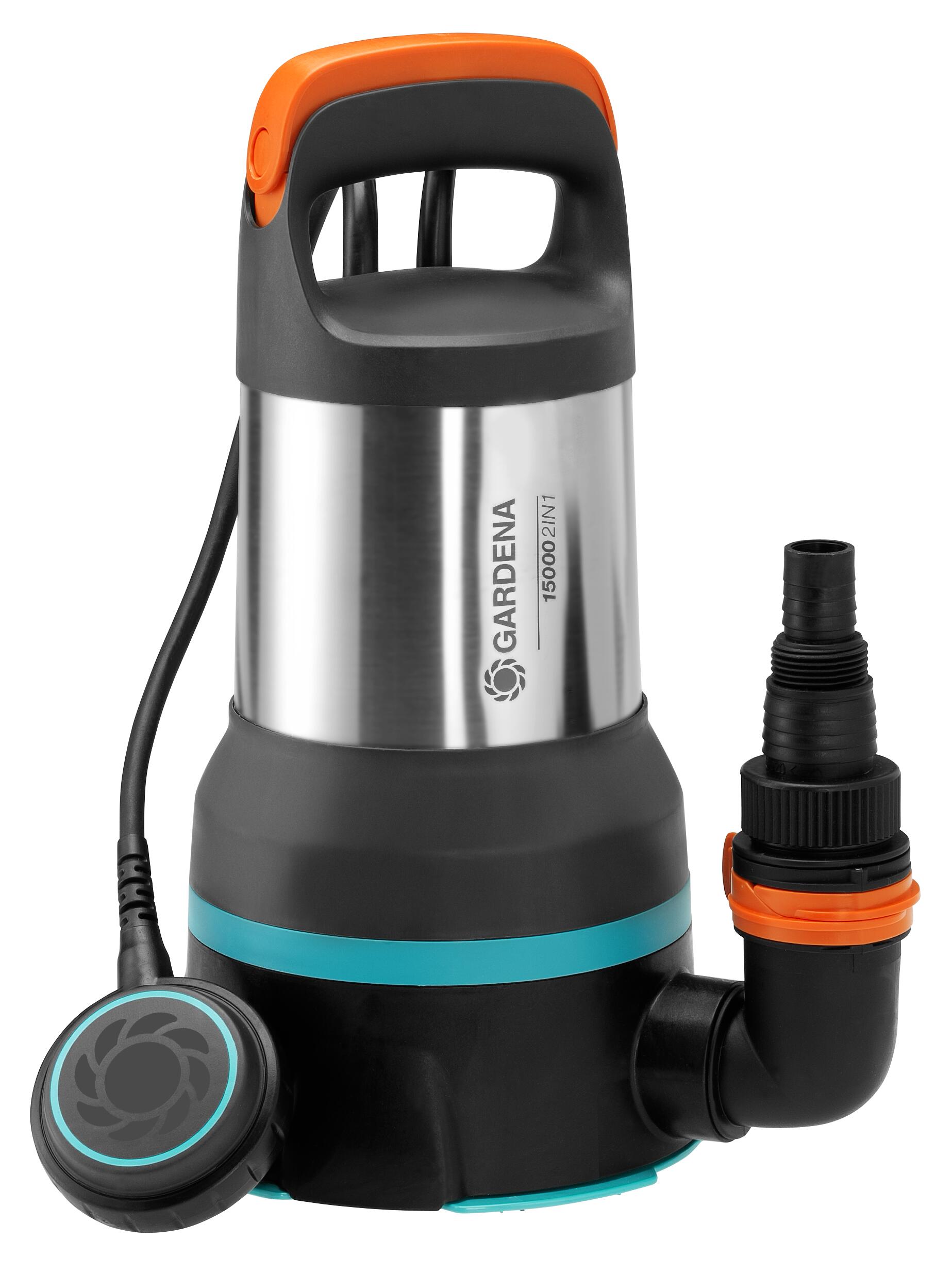 Bomba sumergible 15000 2en1 de aguas limpias y aguas sucias