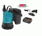 Set Bomba sumergible de agua limpia con batería 2000/2 18V P4A